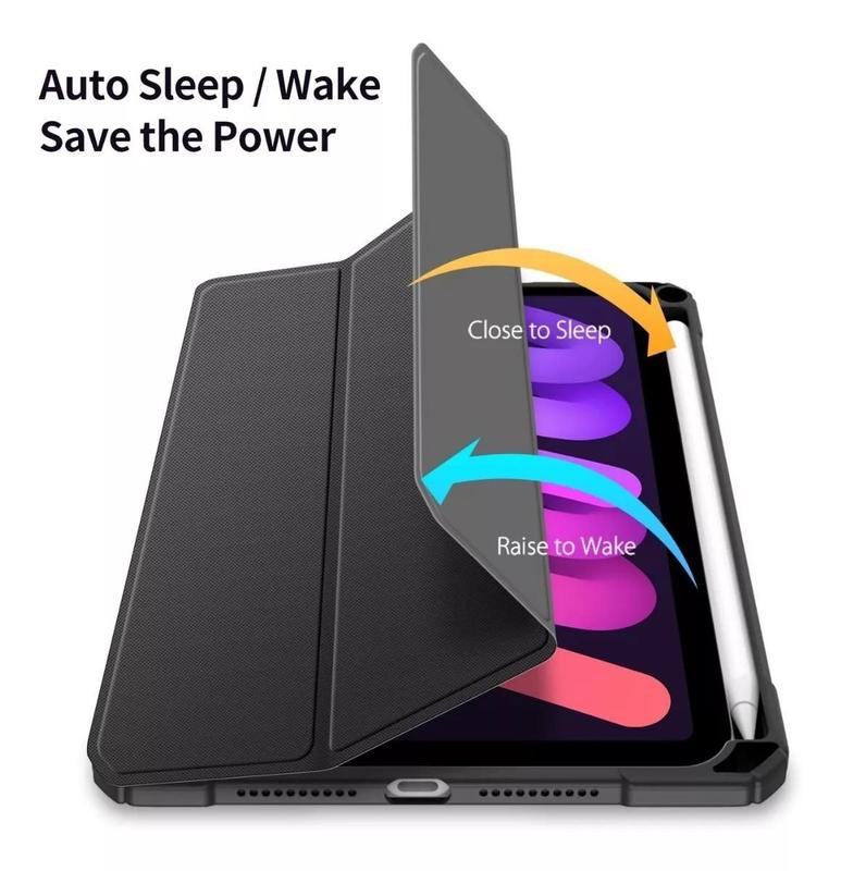 Capa Ipad Mini 6ª Geração Case AntI-Impacto Suporte Pencil